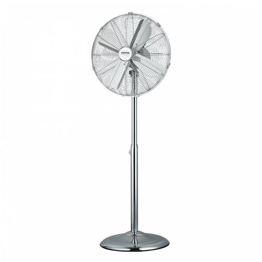 Εικόνα της Ανεμιστήρας Crystal Home Air Retro Chrome Επιδαπέδιος 40cm 50W Ασημί
