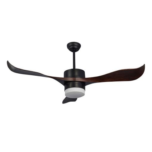 Εικόνα της Ανεμιστήρας Οροφής Primo 142cm με Τηλεχειριστήριο & Φως LED Μαύρο/Καφέ PRCF-80437