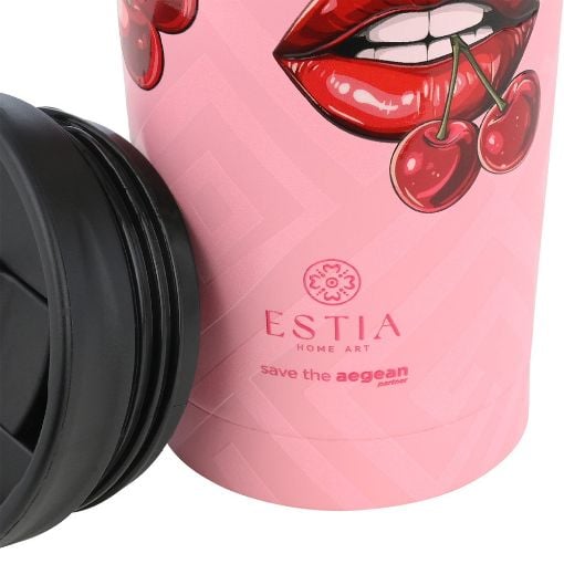 Εικόνα της Ποτήρι Θερμός Estia Travel Mug Save The Aegean 350ml Blush Pop 01-31923