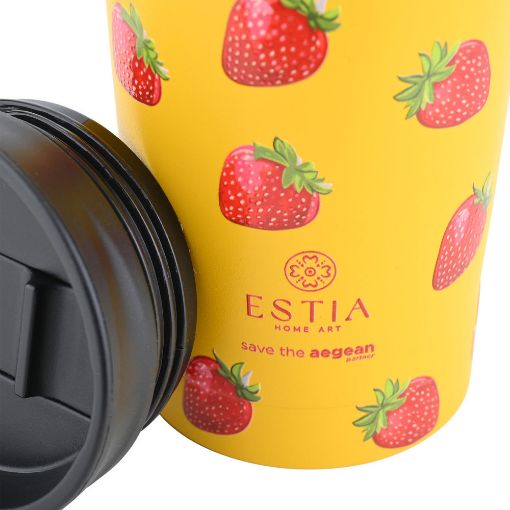 Εικόνα της Ποτήρι Θερμός Estia Travel Mug Save The Aegean 350ml Berry Bright 01-31862