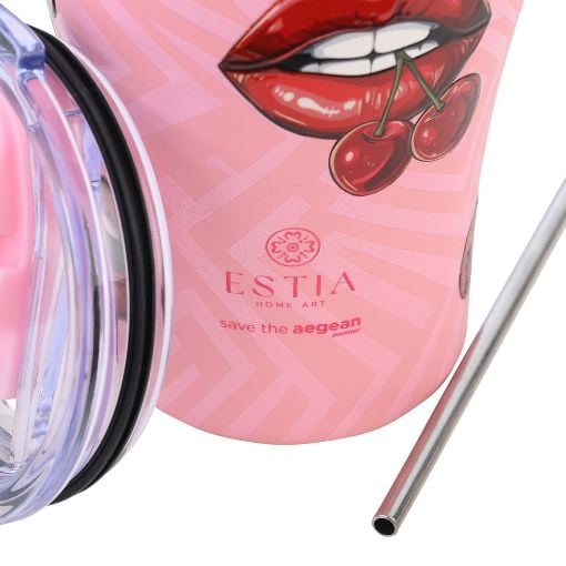 Εικόνα της Ποτήρι Θερμός Estia Coffee Mug Save The Aegean 350ml Blush Pop 01-31800