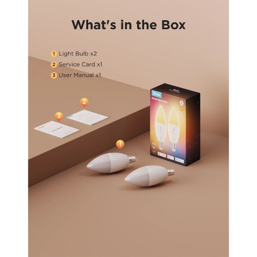 Εικόνα της Smart Led Light Bulb Govee RGBWW E14 450lm 5W (2τμχ) H600C