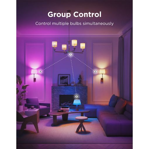 Εικόνα της Smart Led Light Bulb Govee RGBWW E14 450lm 5W (2τμχ) H600C