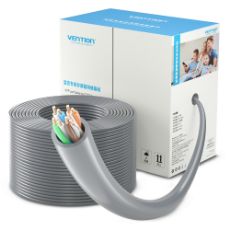 Εικόνα της Καλώδιο Δικτύου Vention UTP Round CAT.5e PoE για CCTV Camera 305m Gray IJCH305