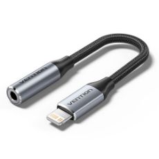 Εικόνα της Adapter Vention Lightning Male to 3.5mm Female 0.1m Silver BMBHA