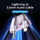 Εικόνα της Καλώδιο Vention Lightning Male to 3.5mm Male Cable 1.5m Silver BMCHG
