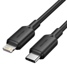 Εικόνα της Καλώδιο Vention USB-C Male to Lightning Male 1m Black LAKBF