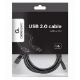 Εικόνα της Καλώδιο Cablexpert USB to Type-C 1.8m Black CCP-USB2-AMCM-6