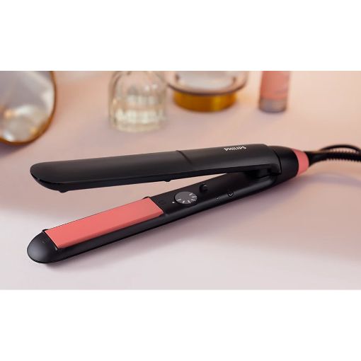 Εικόνα της Ισιωτικό Mαλλιών Philips StraightCare Essential ThermoProtect Black BHS376/00