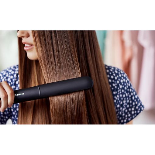 Εικόνα της Ισιωτικό Mαλλιών Philips StraightCare Essential ThermoProtect Black BHS376/00