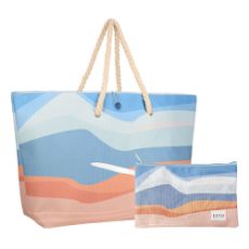 Εικόνα της Τσάντα Θαλάσσης Estia Save the Aegean 63x20x36 cm με Τσαντάκι Serene Shores 00-30438