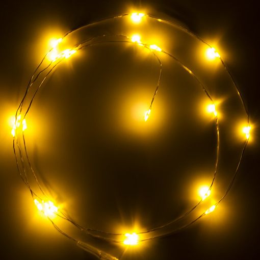 Εικόνα της 123LED Διακοσμητικά Λαμπάκια Μπαταρίας 20 LEDs 1m Extra Warm White & Warm White Silver