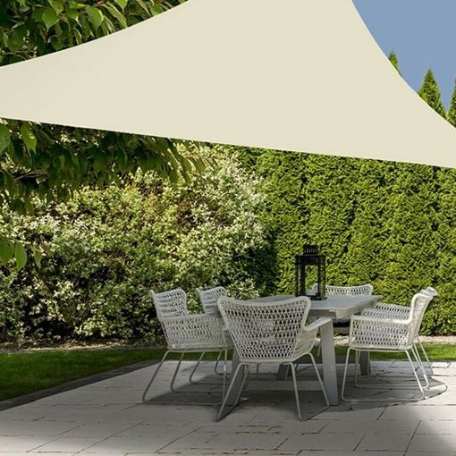 Εικόνα της Πανί Σκίασης Gardalux Τρίγωνο UPF 50+ 3 x 3 x 3 m Cream C46400500