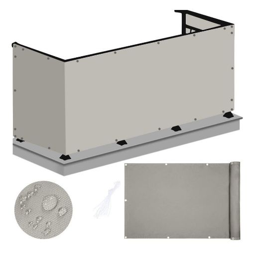Εικόνα της Πανί Σκίασης Μπαλκονιού Gardalux UPF 30 445 x 76 cm Sand C46215720