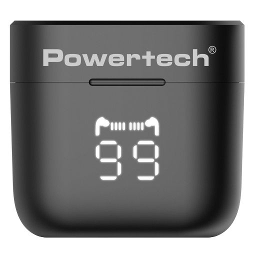Εικόνα της True Wireless Earphones Powertech Bluetooth Black PT-1227