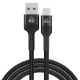 Εικόνα της Καλώδιο Powertech USB-A Male to Micro USB Male 12W 1m Black PTR-0125