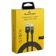 Εικόνα της Καλώδιο Powertech USB-A Male to Micro USB Male 12W 1m Black PTR-0125
