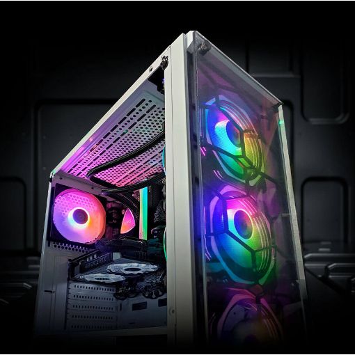 Εικόνα της Redragon Wheeljack GC-606WH RGB Tempered Glass White