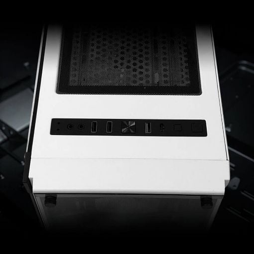 Εικόνα της Redragon Wheeljack GC-606WH RGB Tempered Glass White