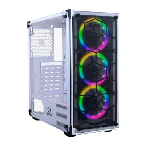 Εικόνα της Redragon Wheeljack GC-606WH RGB Tempered Glass White