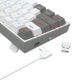 Εικόνα της Πληκτρολόγιο Redragon Castor Pro K631 65% Wireless RGB Red Switches White/Grey