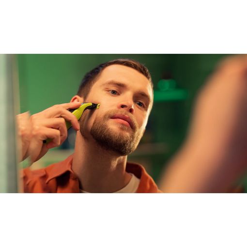Εικόνα της Ξυριστική Μηχανή Philips OneBlade 360 Επαναφορτιζόμενη Grey/Lime QP2724/23