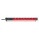 Εικόνα της Πολύπριζο Brennenstuhl Alu-Line 8 Θέσεων για Rack 19" 1U με Βύσμα IEC 2m Red/Silver 1390007118