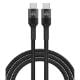 Εικόνα της Καλώδιο Powertech USB-C Male to USB-C Male 60W 1m Black PTR-0130