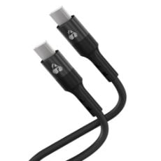 Εικόνα της Καλώδιο Powertech USB-C Male to USB-C Male 60W 1m Black PTR-0163