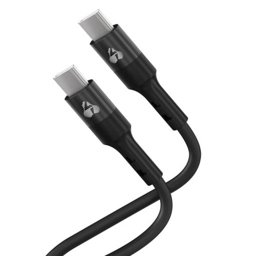 Εικόνα της Καλώδιο Powertech USB-C Male to USB-C Male 60W 1m Black PTR-0163