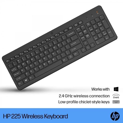 Εικόνα της Πληκτρολόγιο HP 225 Wireless Black (GR) 805T1AA