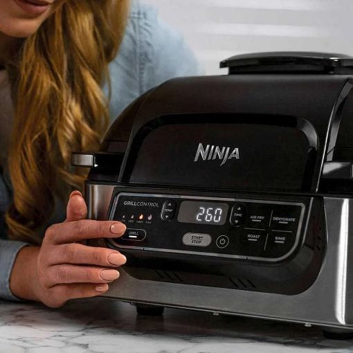 Εικόνα της Grill & Air Fryer Ninja Foodi 1760W 5.7lt Ασημί AG301EU