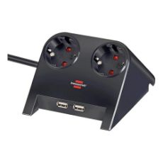 Εικόνα της Πολύπριζο Brennenstuhl Desktop-Power 2 Θέσεων & 2x USB 1.8m Black 1153500222