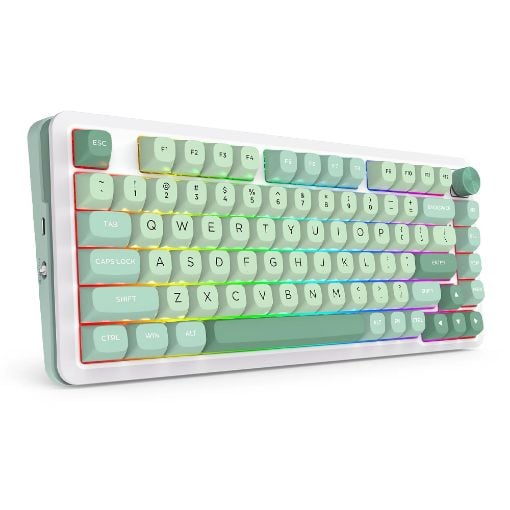 Εικόνα της Πληκτρολόγιο Redragon Cyrus Pro K681 75% Wireless RGB Longyin Switches Mint Green