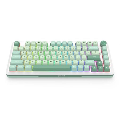 Εικόνα της Πληκτρολόγιο Redragon Cyrus Pro K681 75% Wireless RGB Longyin Switches Mint Green