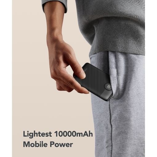 Εικόνα της Power Bank Veger C11 10000mAh με Ενσωματωμένα Καλώδια 22.5W Black W1170