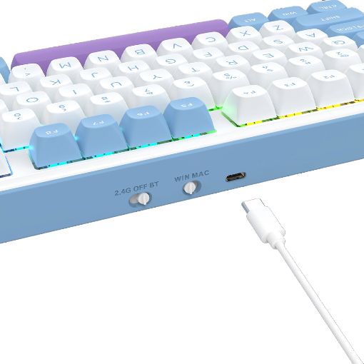 Εικόνα της Πληκτρολόγιο Redragon Star Blade K707 Pro TKL Wireless RGB Mint Mambo Switches (US)
