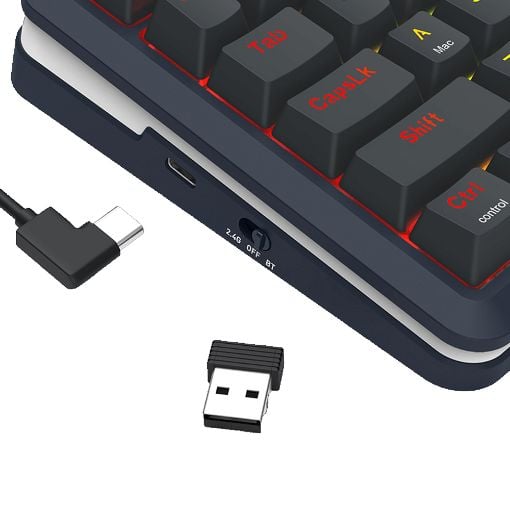 Εικόνα της Πληκτρολόγιο Redragon Flekact K708 Pro 75% Wireless RGB Sunuo Switches (US) Black