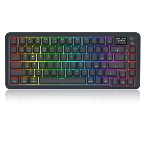 Εικόνα της Πληκτρολόγιο Redragon Flekact K708 Pro 75% Wireless RGB Sunuo Switches (US) Black
