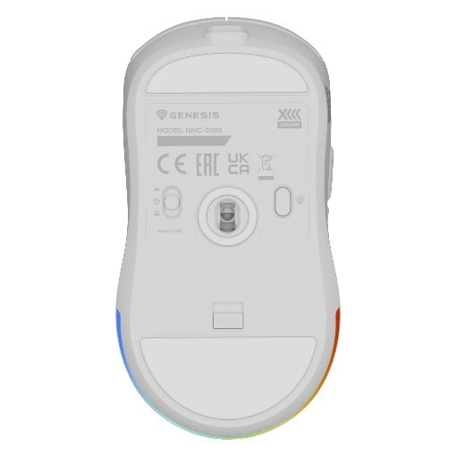 Εικόνα της Ποντίκι Genesis Zircon XIII Custom Wireless RGB White NMG-2090