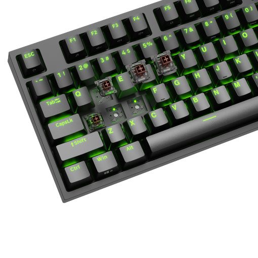 Εικόνα της Πληκτρολόγιο Genesis Thor 404 TKL RGB Hot-Swappable Yellow Switches (US) Black NKG-2069