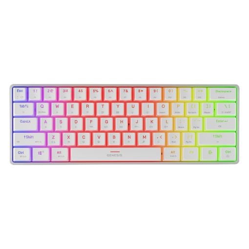 Εικόνα της Πληκτρολόγιο Genesis Thor 660 G2 60% Wireless RGB Brown Switches (US) White NKG-2197