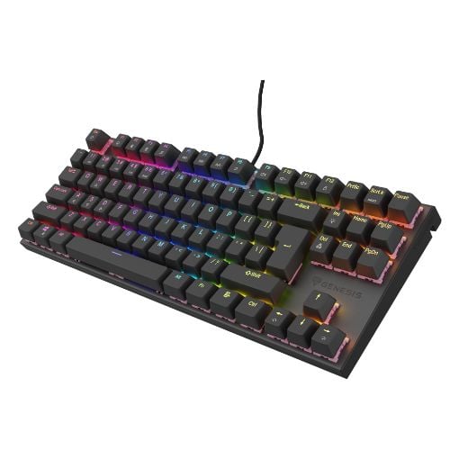 Εικόνα της Πληκτρολόγιο Genesis Thor 303 TKL RGB Hot-Swappable Peach Silent Switches (US) Black NKG-1881