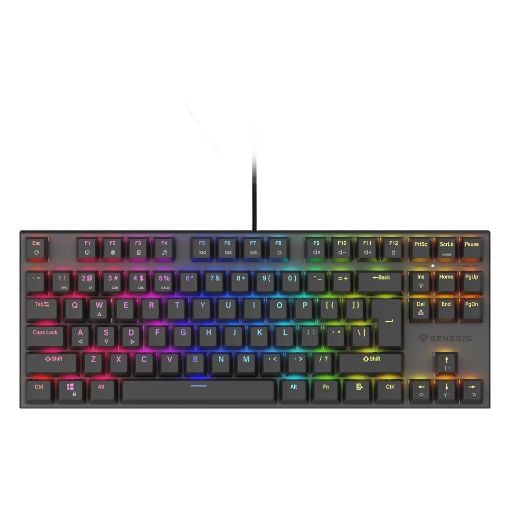 Εικόνα της Πληκτρολόγιο Genesis Thor 303 TKL RGB Hot-Swappable Peach Silent Switches (US) Black NKG-1881