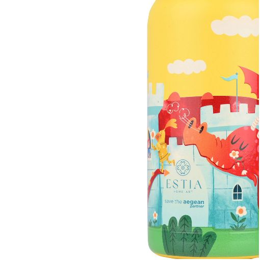 Εικόνα της Παιδικό Παγούρι Θερμός Estia Wonder Bottle Save The Aegean 350m Fortress Dragon 01-33088