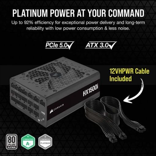 Εικόνα της Τροφοδοτικό Corsair HX1500i v3 (2025) 1500W 80 Plus Platinum Full Modular CP-9020309-EU