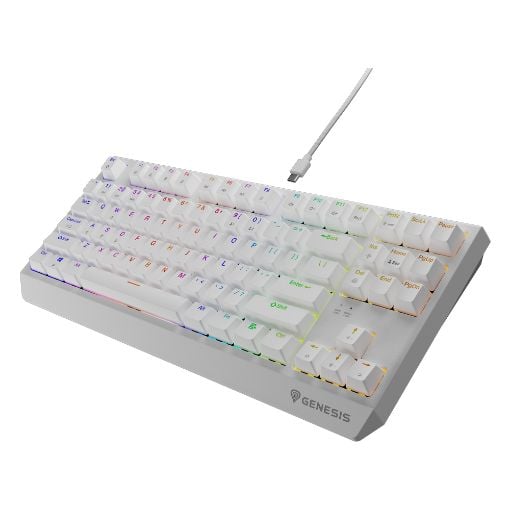 Εικόνα της Πληκτρολόγιο Genesis Thor 230 TKL RGB Hot-Swappable Brown Switches (US) White NKG-2080