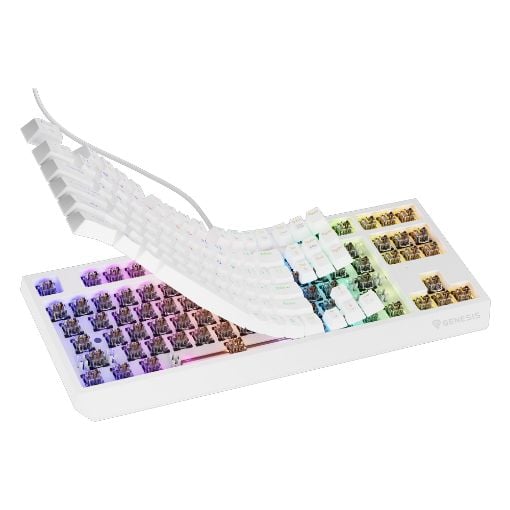 Εικόνα της Πληκτρολόγιο Genesis Thor 230 TKL RGB Hot-Swappable Brown Switches (US) White NKG-2080