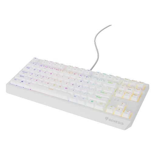 Εικόνα της Πληκτρολόγιο Genesis Thor 230 TKL RGB Hot-Swappable Brown Switches (US) White NKG-2080