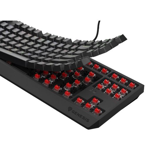 Εικόνα της Πληκτρολόγιο Genesis Thor 230 TKL RGB Hot-Swappable Red Switches (US) Black NKG-2077